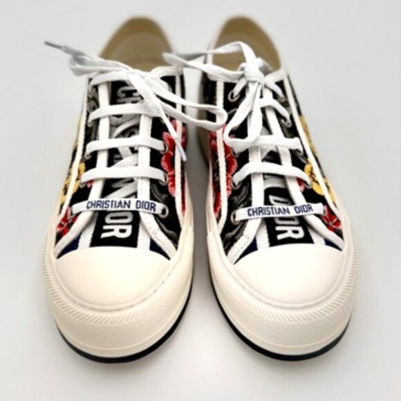 NIB-Walk 'n' Dior Floral Platform Sneakers - 38/7.5 - Picture 1 of 12